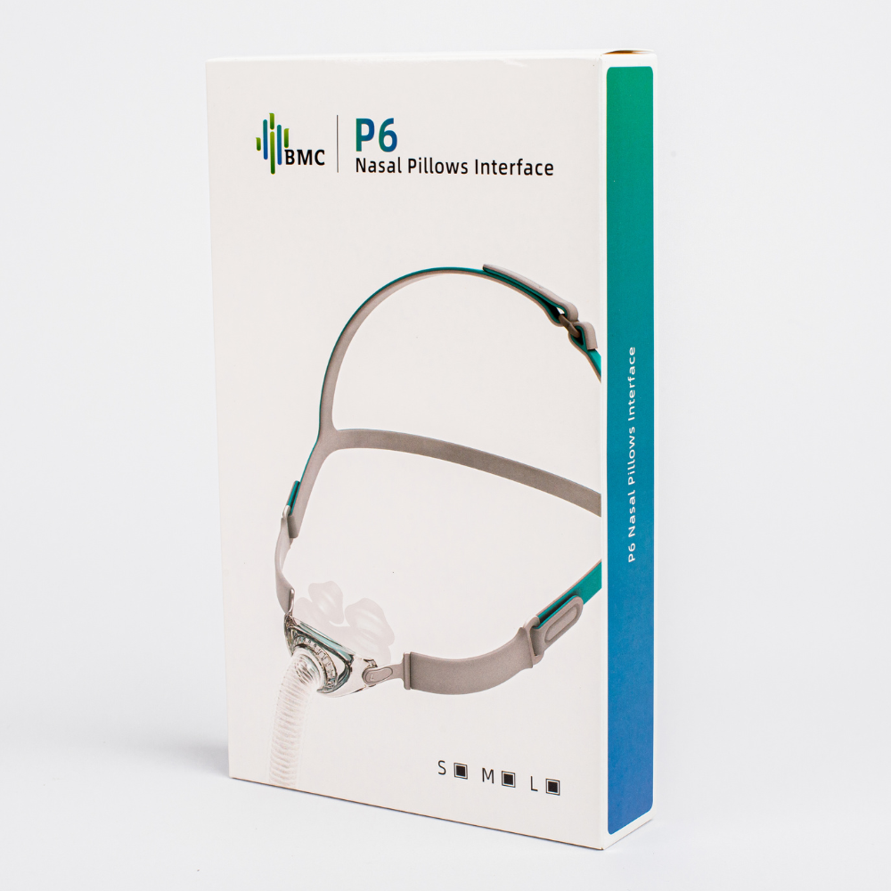 P6 CPAP Nasal pillow mask packaging