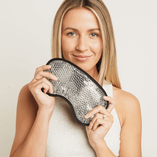 Woman using Calmd Relaxation Face Mask