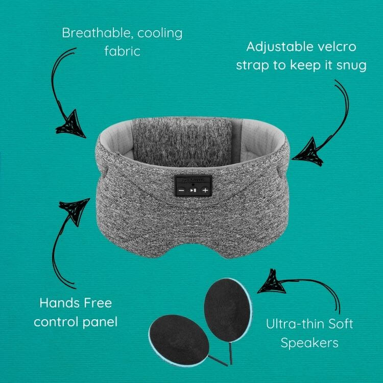 4mm thin speakers in sleep mask