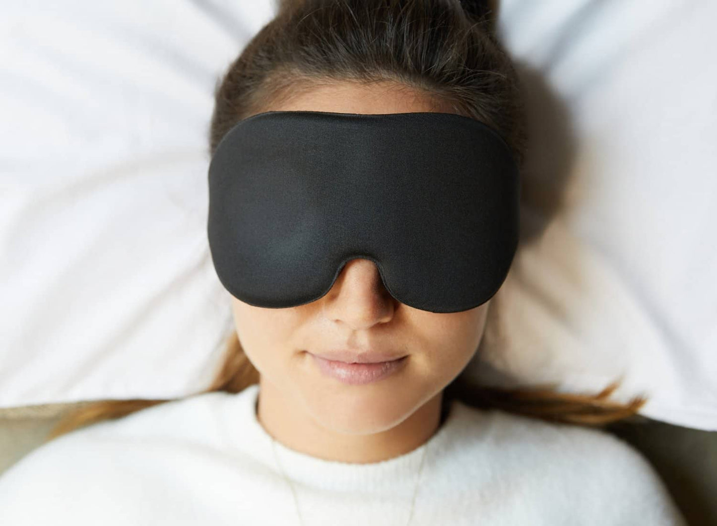 Padded 3D Sleep Mask - Black