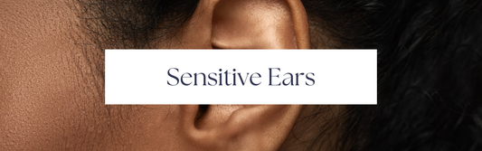 sensitive ears with the blog title for the article showing sleep headphones ideal for people with sensitive ears