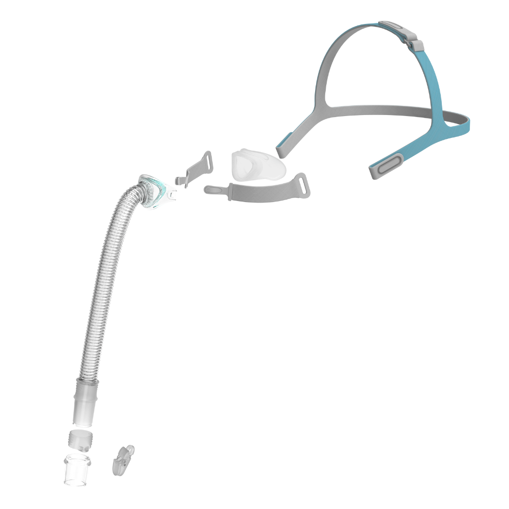 N6 CPAP Nasal Mask componants of the mask