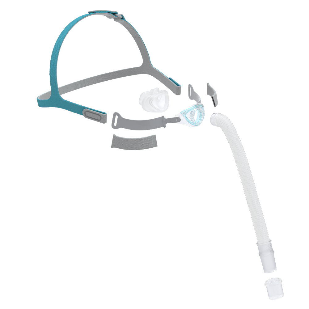 P6 CPAP Nasal pillow mask componants of the mask