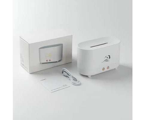 225ml Wind Flame Humidifier & Aromatherapy Diffuser - White