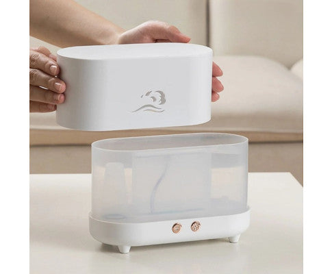 225ml Wind Flame Humidifier & Aromatherapy Diffuser - White