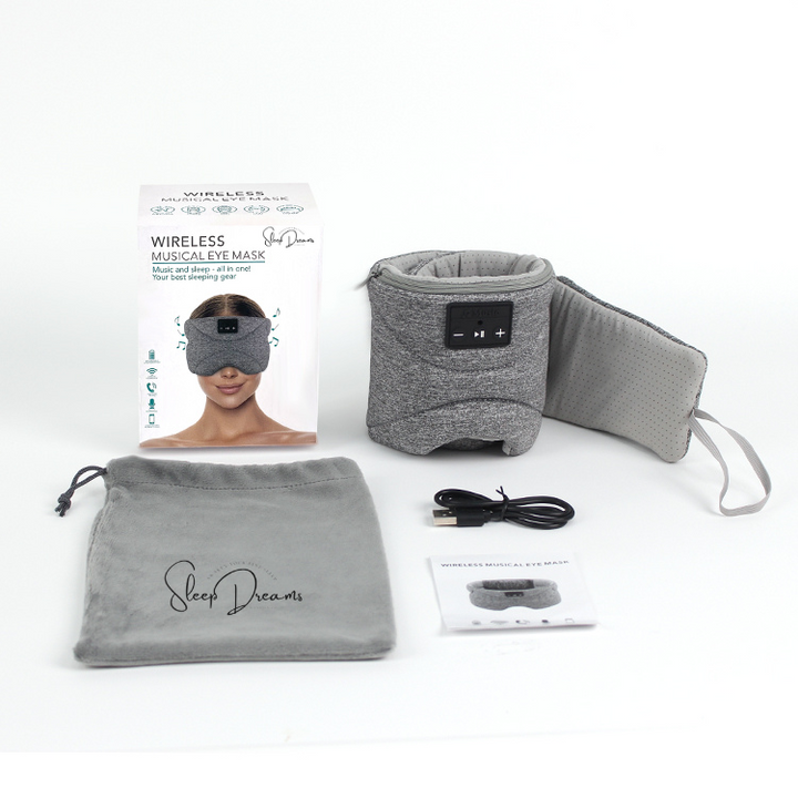 Deluxe sleep headphones with carry case and usb