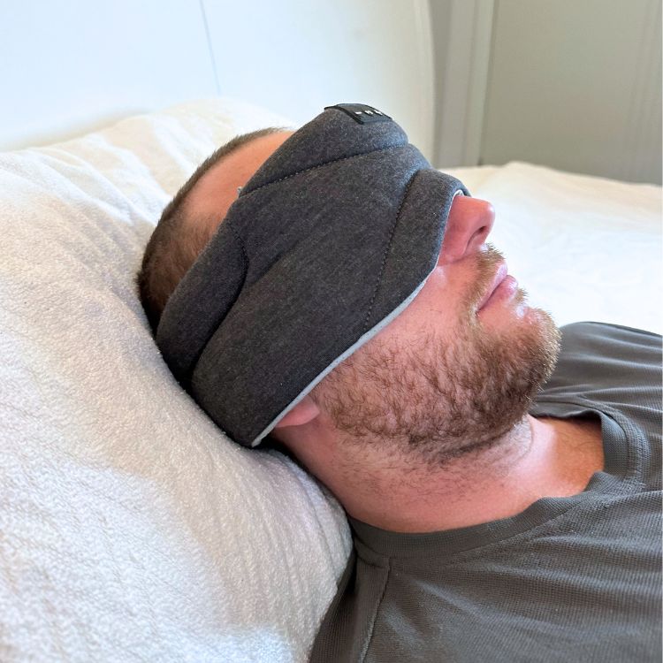 Male Side sleeper headphones with speakers