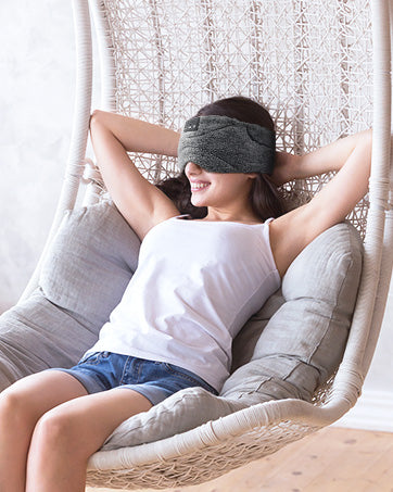 women wearing bluetooth headphones for sleeping