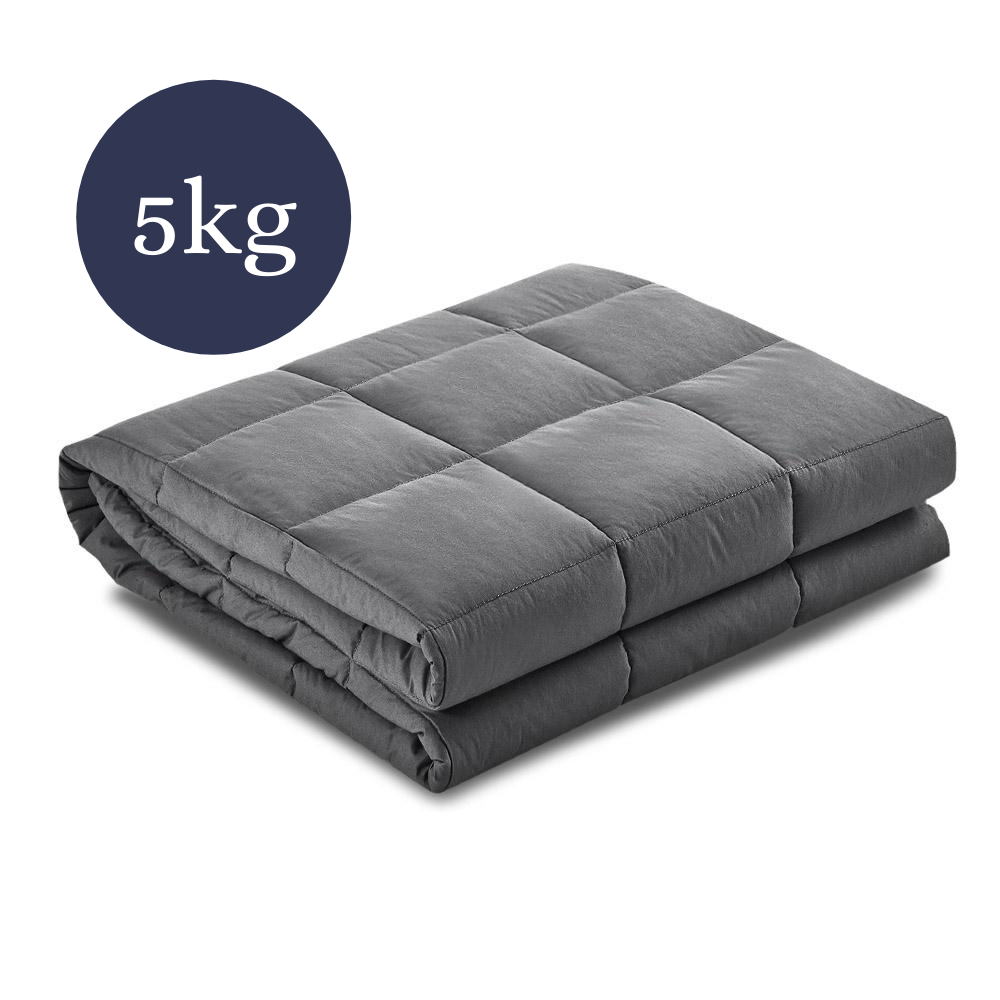 5KG (Lighter) Weighted Blanket in Grey - Sleep Dreams