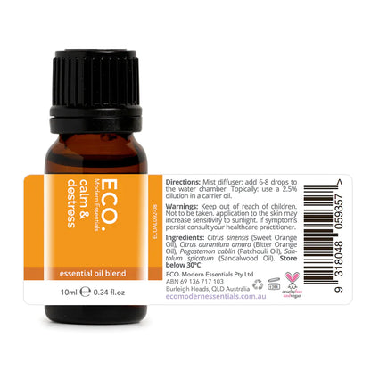 Eco. Calm & Destress Essential Oil Blend - 10ml - Sleep Dreams