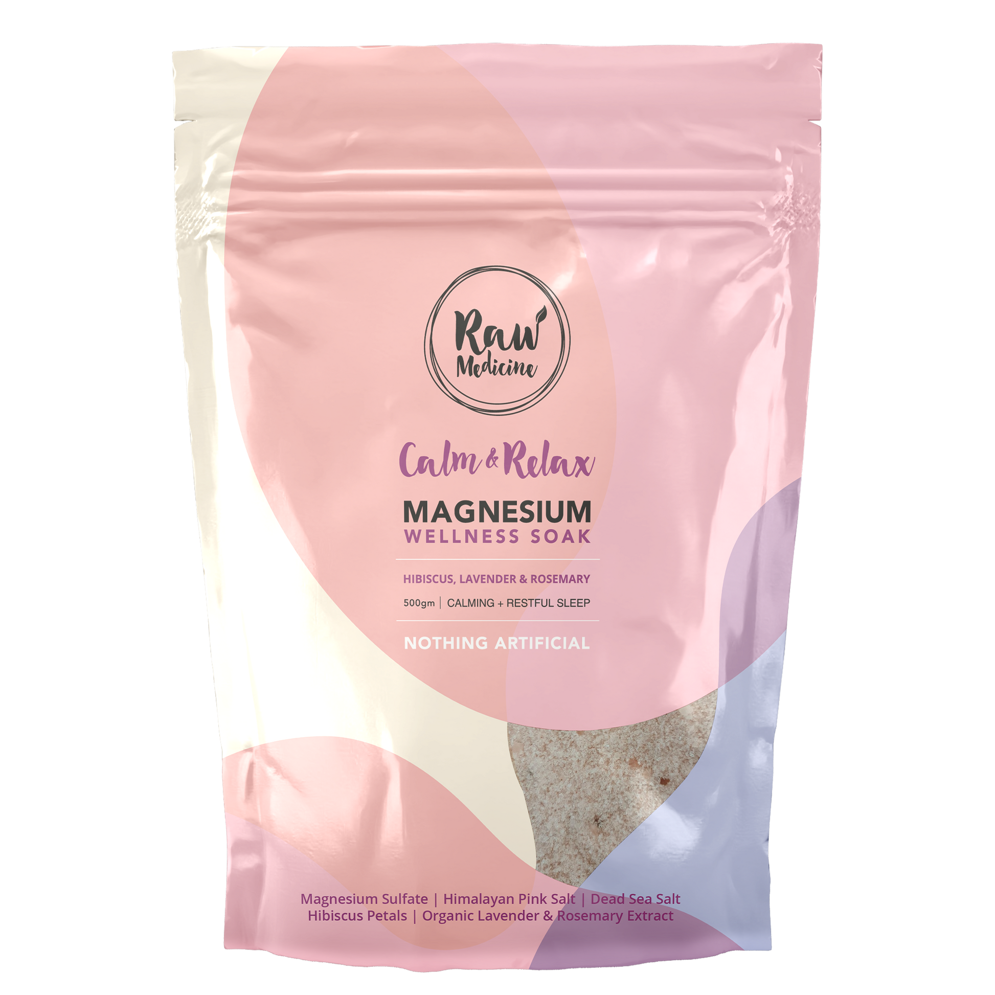 500g Magnesium Calm & Relax Bath Soak - Lavender - Sleep Dreams