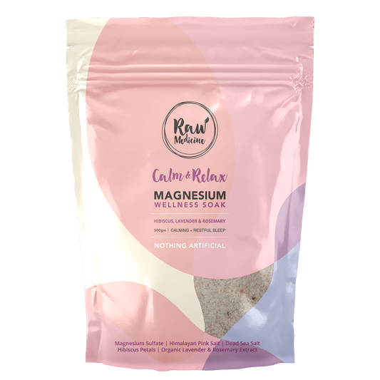 500g Magnesium Calm & Relax Bath Soak - Lavender - Sleep Dreams