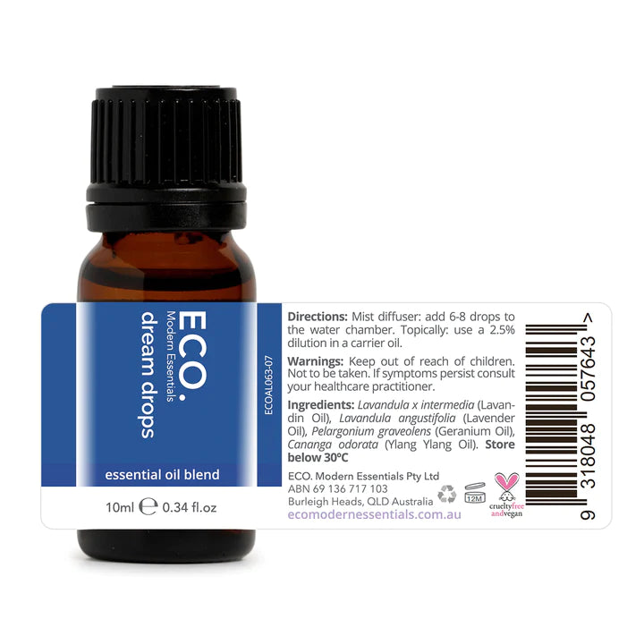 Eco. Dream Drops Essential Oil Blend - 10ml - Sleep Dreams