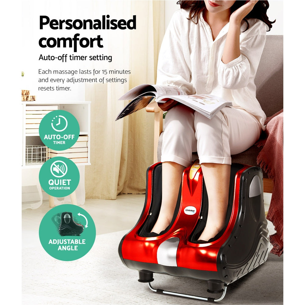 Portable Foot & Ankle Massager - Red - Sleep Dreams