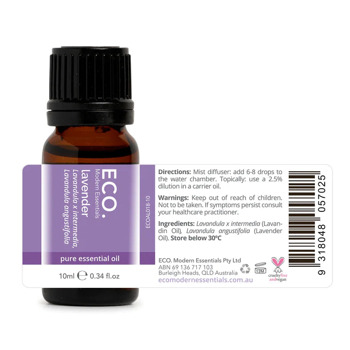 Eco. Lavender Pure Essential Oil - 10ml - Sleep Dreams