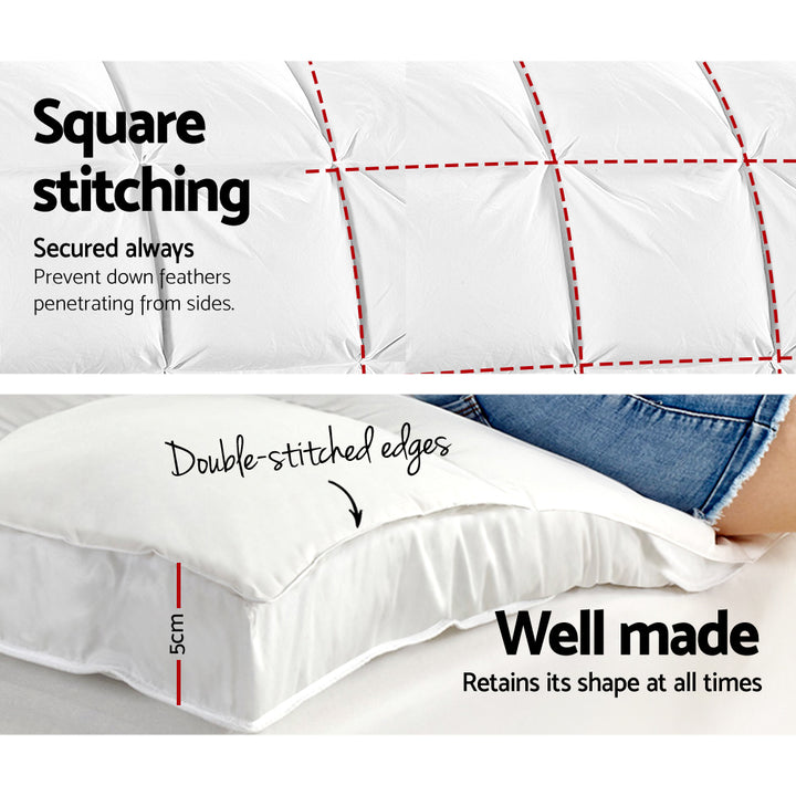 Queen Mattress Topper Pillowtop 1000GSM Microfibre Filling Protector - Sleep Dreams