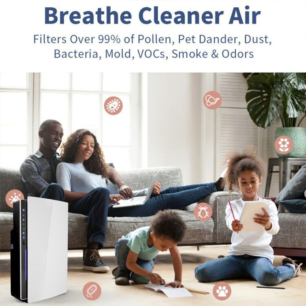 50㎡ Air Purifier - Sleep Better With Cleaner Air - White - Sleep Dreams