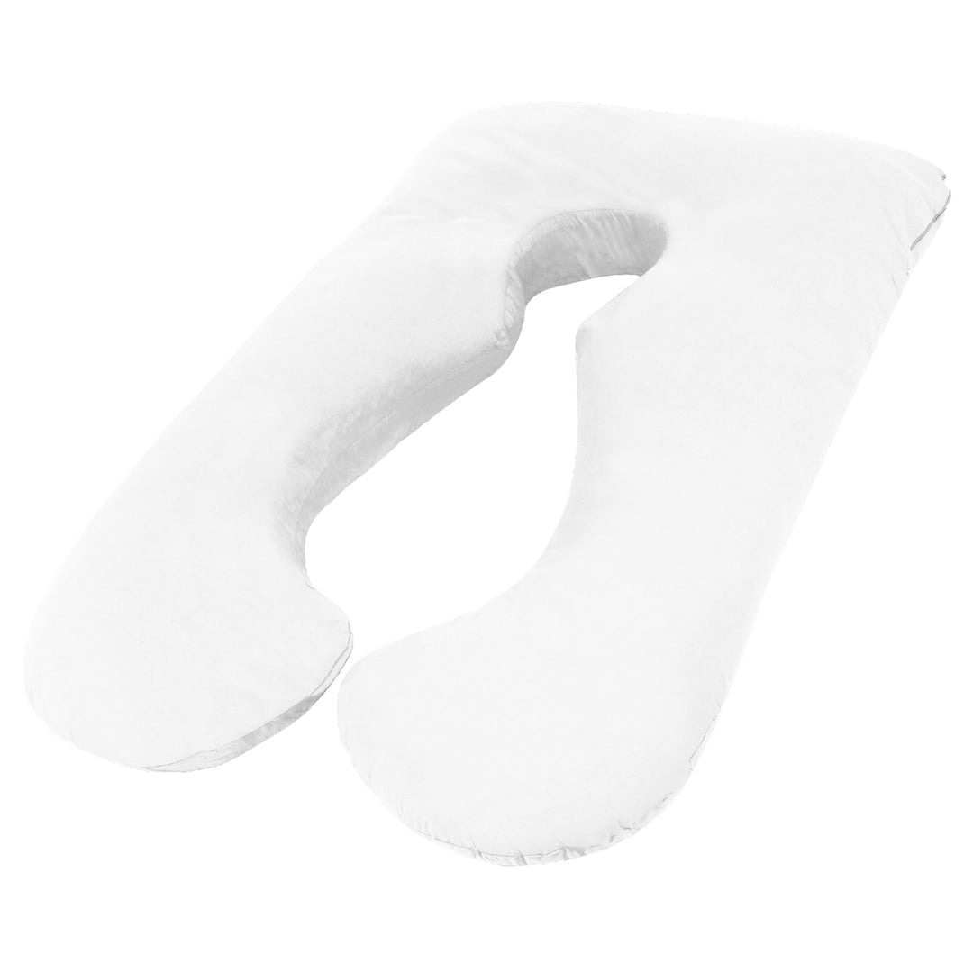 Full Body Pregnancy Pillow & Pillowcase - White