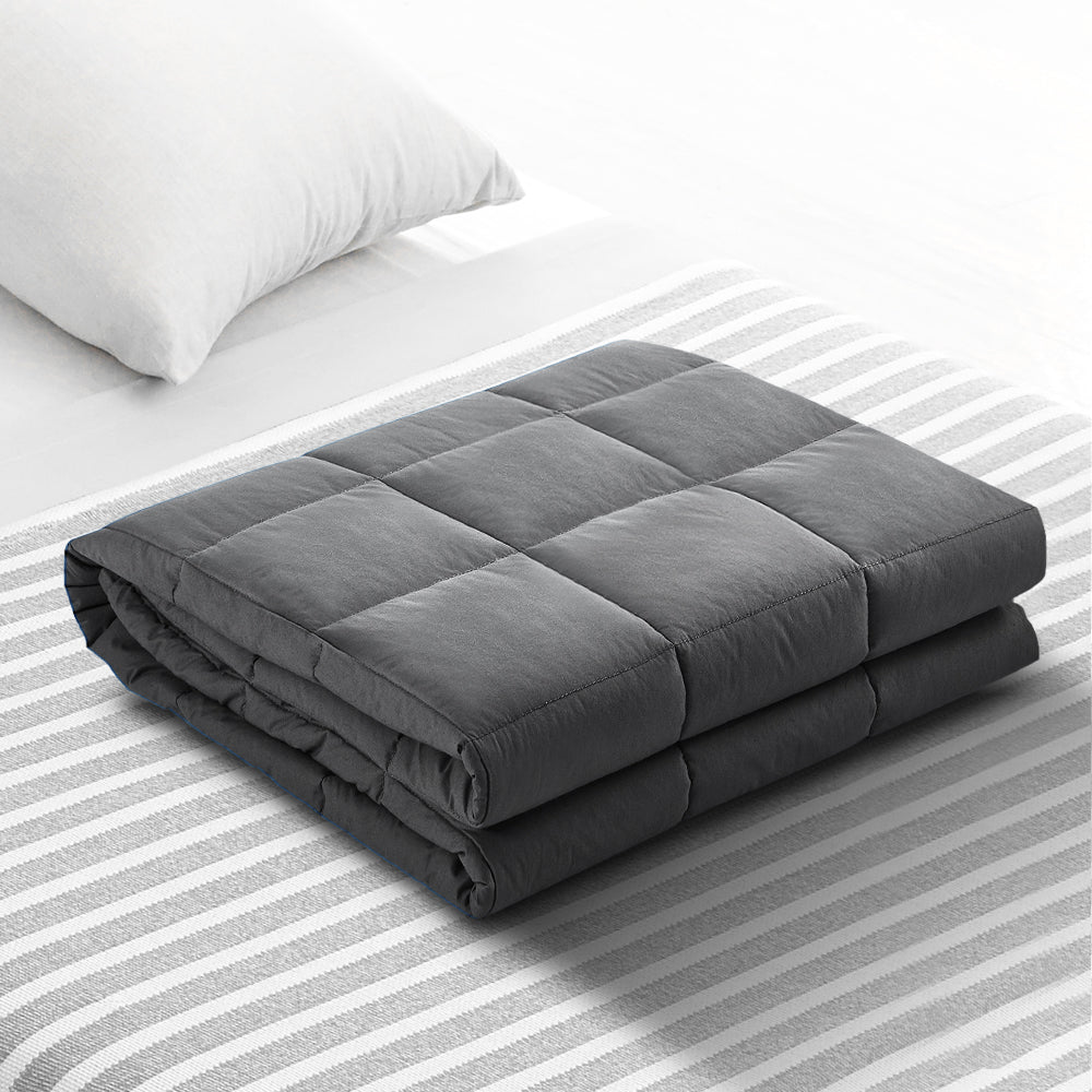 9KG (Medium) Weighted Blanket in Grey - Sleep Dreams