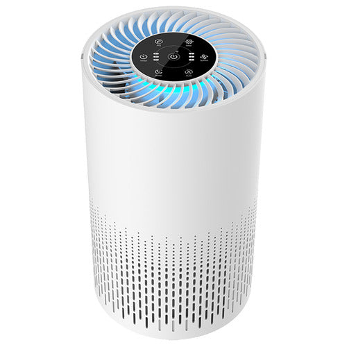 24m² Air Purifier with 4 Fan Speeds - 7 LED Colours - White/Silver - Sleep Dreams