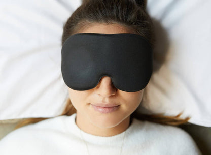 Padded 3D Sleep Mask - Black