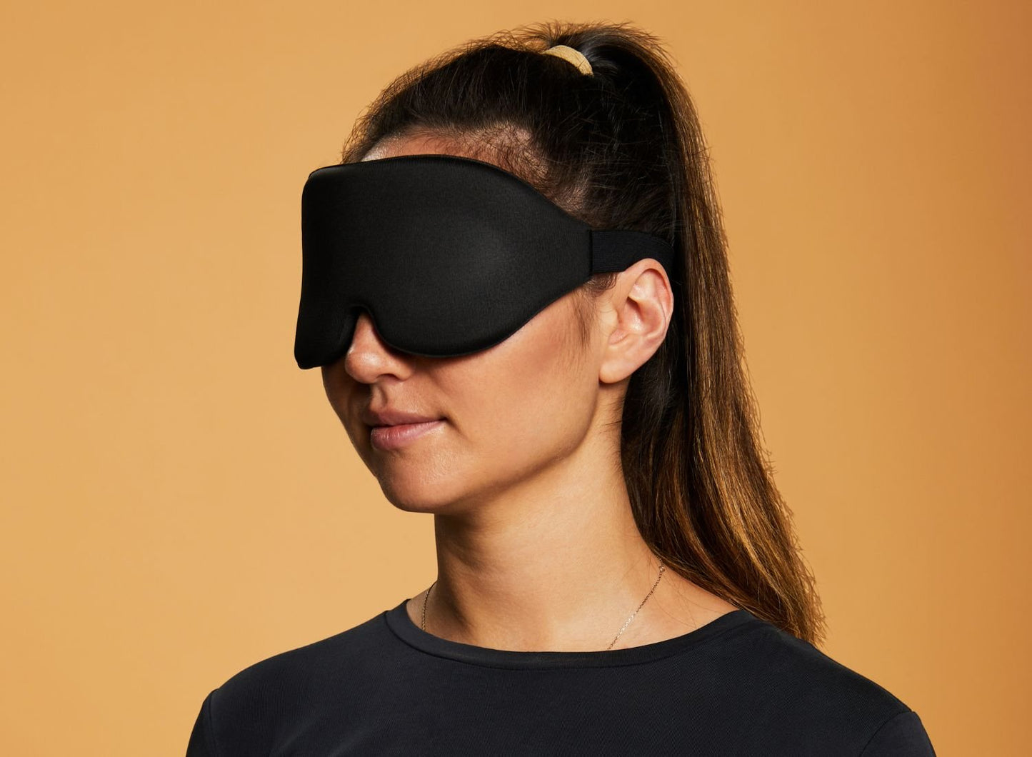 Padded 3D Sleep Mask - Black